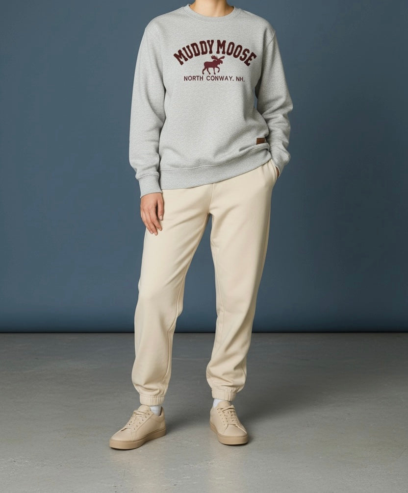 Classic Maroon Muddy Moose Crewneck