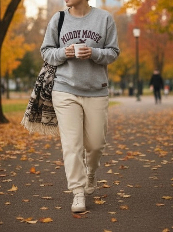 Classic Maroon Muddy Moose Crewneck