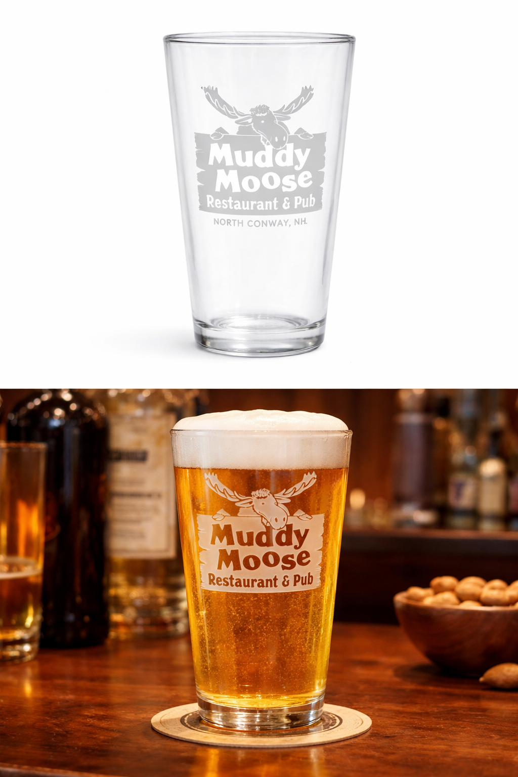 Muddy Moose Pint Glass
